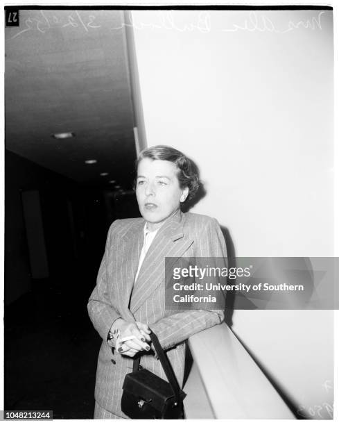 Howard divorce case, 20 March 1952. Lindsay C Howard;Jack Thoroughgood ;Mrs Alec Bullock ;Mrs Charles S Howard ;Mrs Eileen Bollin ;Mrs Judith...