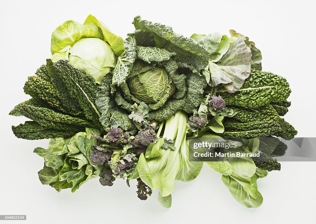 Variété de légumes verts