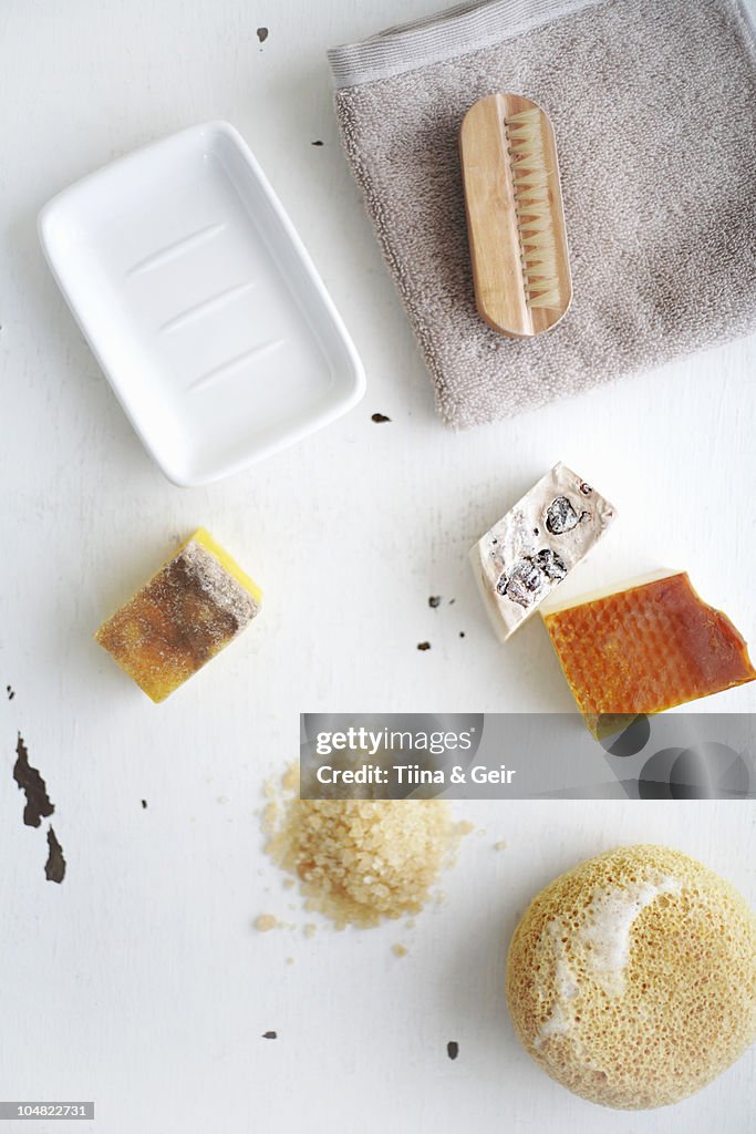 Soaps and other bathing products