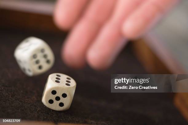 playing dice - rolling stock pictures, royalty-free photos & images