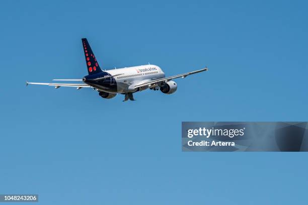 Airbus A319-111 from Brussels Airlines taking off from Brussels-National airport, Zaventem, Belgium.