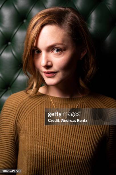 Holliday Grainger poses at the 'Tell it to the Bees' portrait session during the 14th Zurich Film Festival on September 30, 2018 in Zurich,...