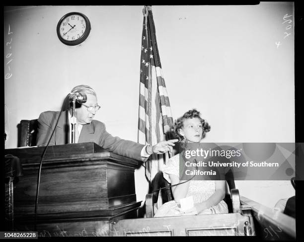 Brotherton inquest, 10 June 1952. Deputy Coroner Ira Nance;Mrs Dorothy Brotherton;Attorney John Marshall;Fred S Narron ..