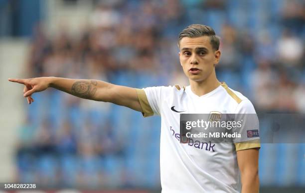 Leandro Trossard pictured during the UEFA Europa League Group I match between KRC Genk and Malmo at Cristal Arena on September 20, 2018 in Genk,...
