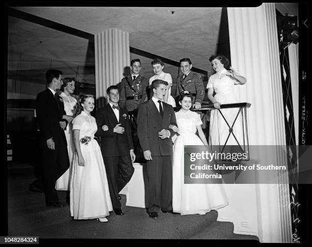 Society , 9 June 1952. Michael O'Neil;Ellen Donaldson;Michael McCallum;Carole Costello;David Noyes;Linda Flynn;Mary Robin Redd;Lew O'Connell;Jack...