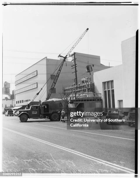 Quake rebuilding Bakersfield and Arvin, California, 25 September 1952. Miss Irene Solarz;Miss Mary Hogan ;general views of rebuilding...