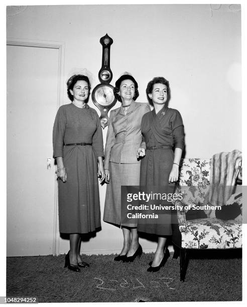 Annual doll fair of Children's Hospital, 27 October 1952. Mrs W.L Kortum;Kathee Stevens, 5 1/2;Julia Stevens, 3 1/2;Mrs R.W Stevens;Mrs Arnold J...