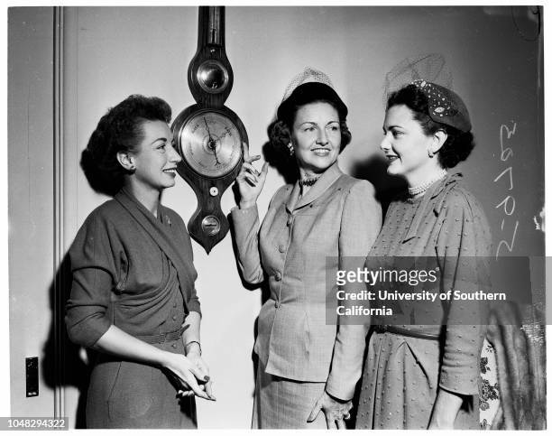 Annual doll fair of Children's Hospital, 27 October 1952. Mrs W.L Kortum;Kathee Stevens, 5 1/2;Julia Stevens, 3 1/2;Mrs R.W Stevens;Mrs Arnold J...