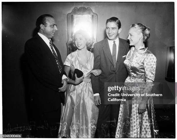 Constance Gratson, 13 November 1951. Constance Gratson;Countess Betsy Von Furstenberg;Robert Neal. ..