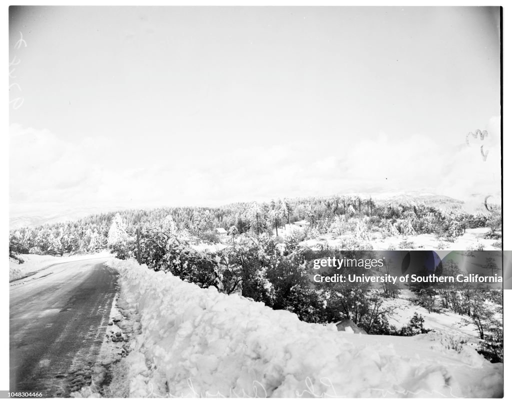 Snow at Lake Arrowhead, 1952