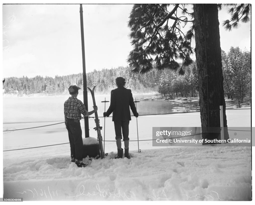 Snow at Lake Arrowhead, 1952