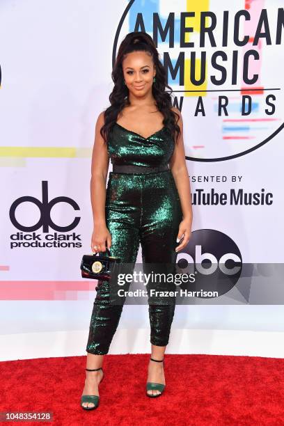 Nia Sioux attends the 2018 American Music Awards at Microsoft Theater on October 9, 2018 in Los Angeles, California.