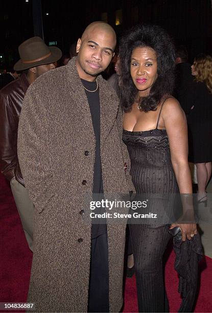 Omar Gooding & Mom Shirley during Men of Honor Premiere at The Academy in Beverly Hills, California, United States.