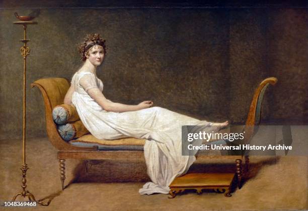 Portrait of Madame Recamier by Jacques-Louis David , Louvre. Jeanne-Francoise Julie Adelaide Recamier , known as Juliette, was a French socialite,...