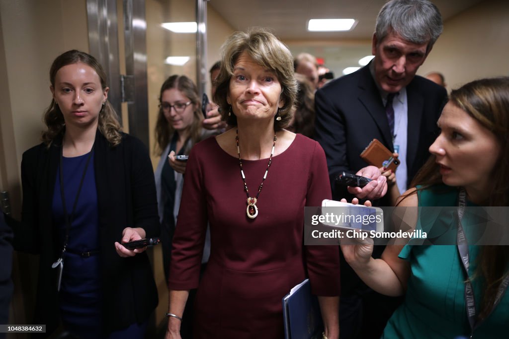 Senate Legislators Address The Media After Their Weekly Policy Luncheons