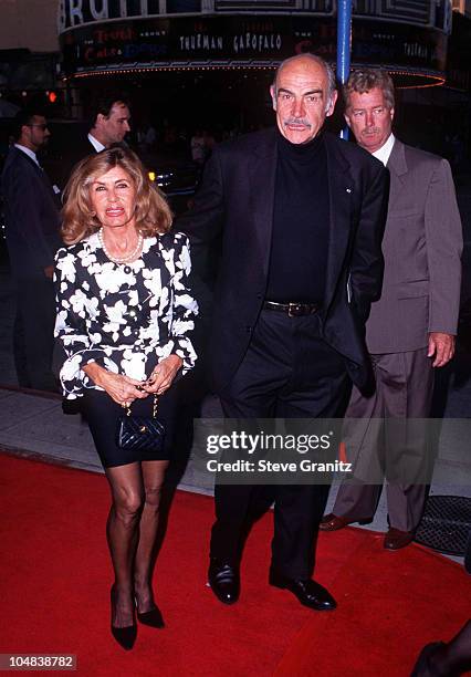 Sean Connery during Dragonheart Premiere at Mann Village Theatre in Westwood, California, United States.