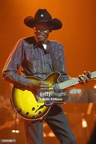 Clarence "Gatemouth" Brown during Rainforest Alliance Concert 2001 at Beacon Theatre in New York City, New York, United States.