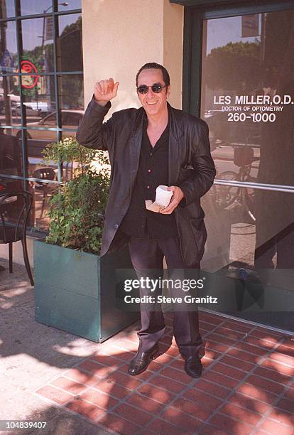 Al Pacino Hanging Out On The Streets Of Santa Monica Drinking A