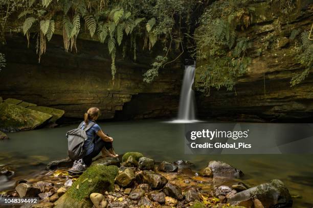 bom retiro - brazil (costãozinho waterfall) - cachoeira stock pictures, royalty-free photos & images