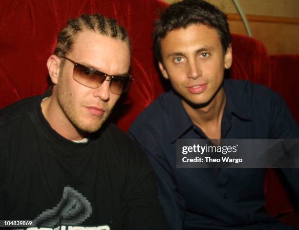 Jamie McCarthy and Jonathan Cheban during ROC-A-FELLA Party at Jet East in South Hampton, New York, United States.