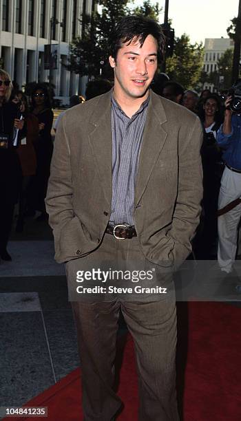 Keanu Reeves during A Walk in the Clouds Premiere at LA County Museum in Los Angeles, California, United States.