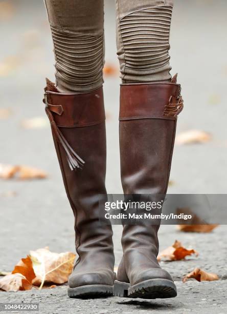 Catherine, Duchess of Cambridge visits Sayers Croft Forest School and Wildlife Garden on October 2, 2018 in London, England. Sayers Croft is an...