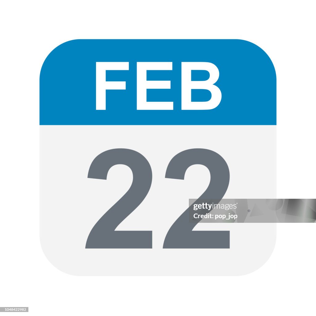 February 22 - Calendar Icon
