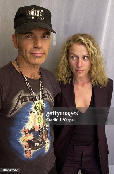 Billy Bob Thornton & Frances McDormand during Cannes 2001 - The Man Who Wasn't There Portrait Shoot at Carlton La Cote in Cannes, France.