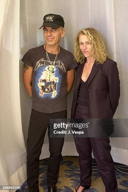 Billy Bob Thornton & Frances McDormand during Cannes 2001 - The Man Who Wasn't There Portrait Shoot at Carlton La Cote in Cannes, France.