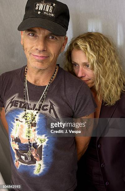 Billy Bob Thornton & Frances McDormand during Cannes 2001 - The Man Who Wasn't There Portrait Shoot at Carlton La Cote in Cannes, France.