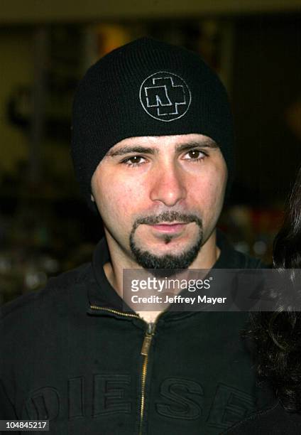 System Of A Down-John Dolmayan during System Of A Down In-Store Appearance to Support Their New CD "Steal This Album" at Tower Records - Glendale...