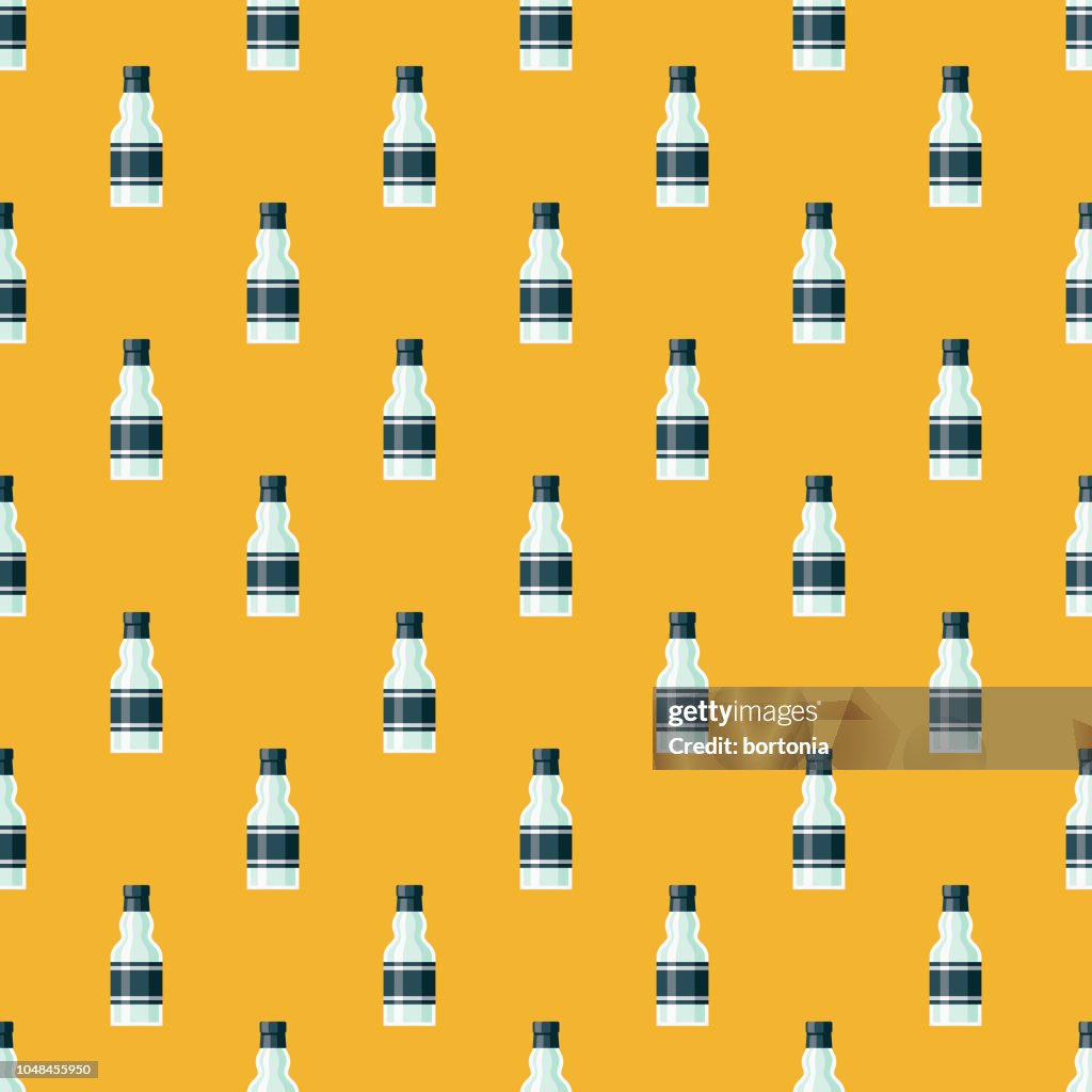 Greek Ouzo Seamless Pattern