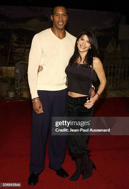 Henry Simmons and Lauren Sanchez during "Dreamkeeper" ABC All-Star Winter Party at Quixote Studios in Los Angeles, California, United States.