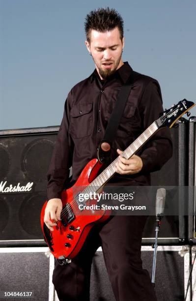 Jerry Horton during Papa Roach In-Store Rooftop Concert at Best Buy in Los Angeles, California, United States.