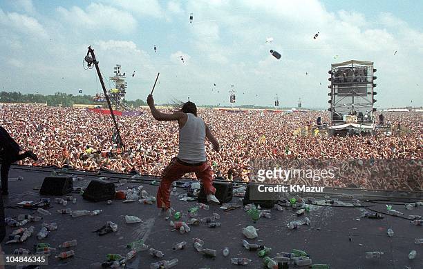 Kid Rock during Woodstock '99 in Saugerties, New York in Saugerties, New York, United States.