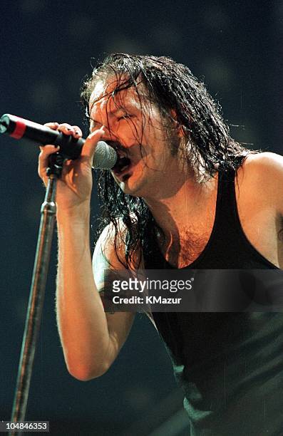 Jonathan Davis of Korn during Woodstock '99 in Saugerties, New York in Saugerties, New York, United States.