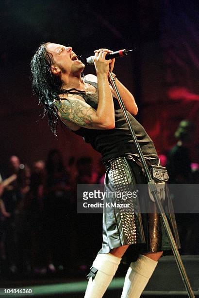 Jonathan Davis of Korn during Woodstock '99 in Saugerties, New York in Saugerties, New York, United States.