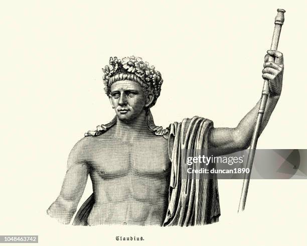 claudius, roman emperor - emperor stock illustrations