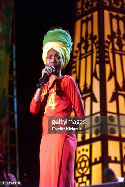 Erykah Badu during One Love-The Bob Marley Tribute in Oracabessa Beach, Jamaica.