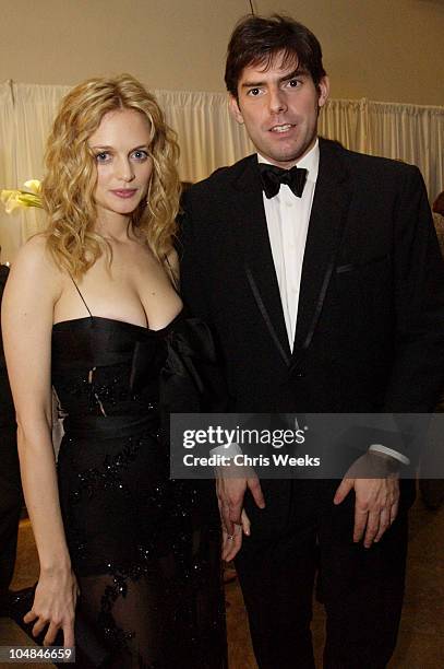 Heather Graham & Miguel Arteta during HBO Golden Globes Party at Beverly Hilton in Beverly Hills, California, United States.