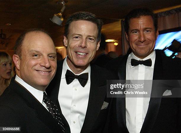 Chris Albrecht, Jeff Bewkes & Richard Plepler during HBO Golden Globes Party at Beverly Hilton in Beverly Hills, California, United States.