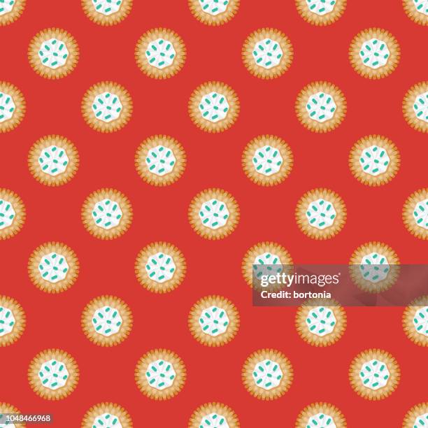 switzerland potato rosti seamless pattern - sour cream stock illustrations
