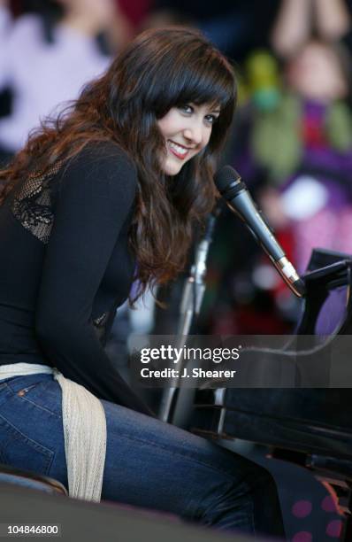 Vanessa Carlton performs at the 16th Annual Bridge School Benefit Concert.