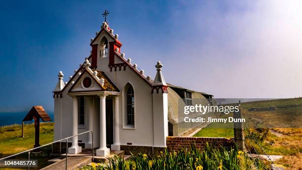 italian chapel - orkney island - orkney stock pictures, royalty-free photos & images