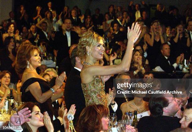 Anna Malova, Raquel Welch and guests in the audience