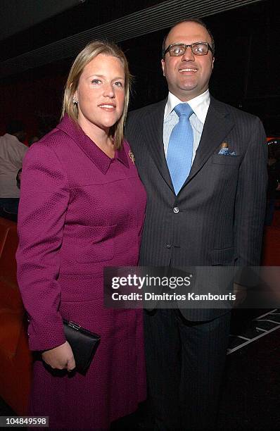Marjorie Gubelman and guest during World Premiere Screening of "The Ali G Show" at Lot 61 in New York City, New York, United States.