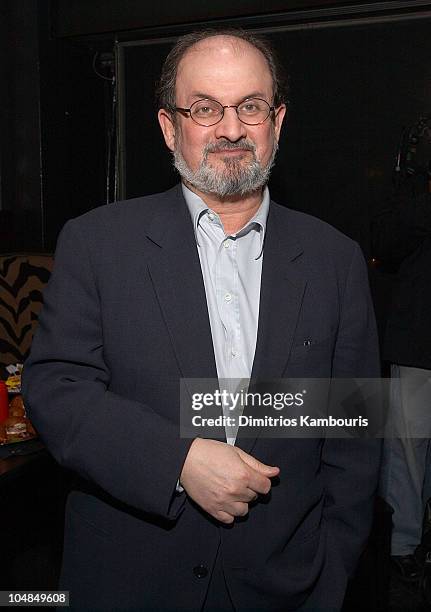 Salman Rushdie during World Premiere Screening of "The Ali G Show" at Lot 61 in New York City, New York, United States.