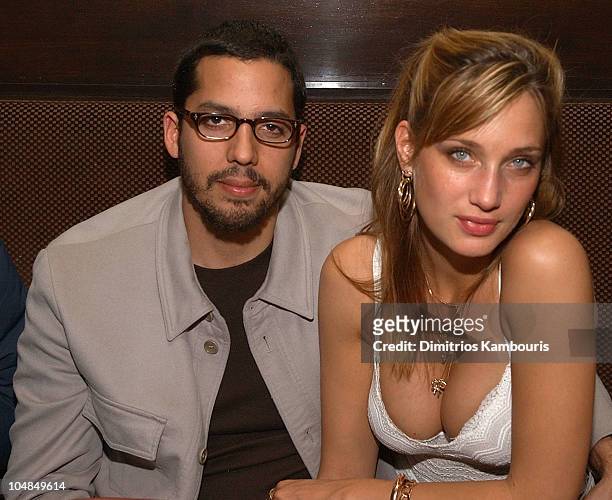 David Blaine and guest during World Premiere Screening of "The Ali G Show" at Lot 61 in New York City, New York, United States.