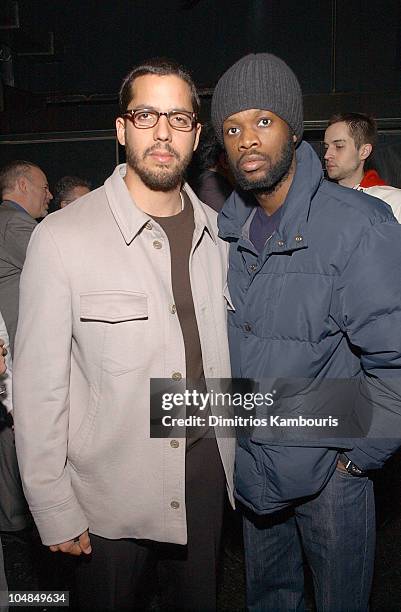 David Blaine and Pras during World Premiere Screening of "The Ali G Show" at Lot 61 in New York City, New York, United States.