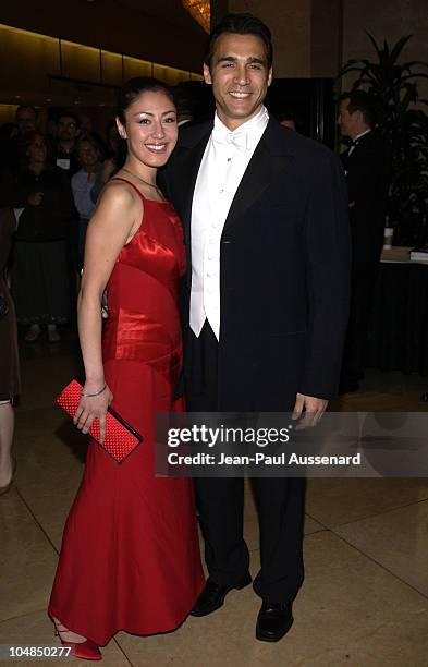 Adrian Paul and guest during 53rd Annual ACE Eddie awards at Beverly Hilton Hotel in Beverly Hills, California, United States.